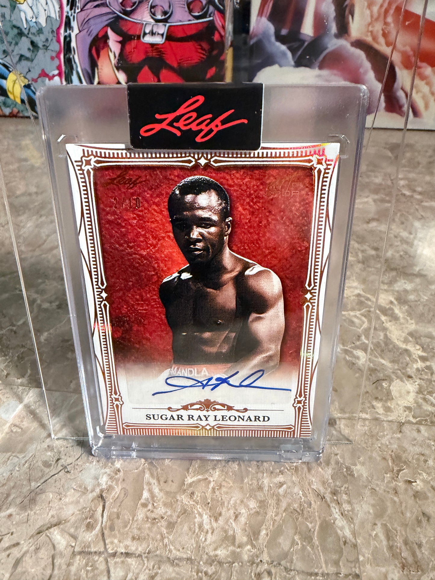 2026 Leaf Art of Sport Base Auto Mike Tyson & Sugar Ray Leonard