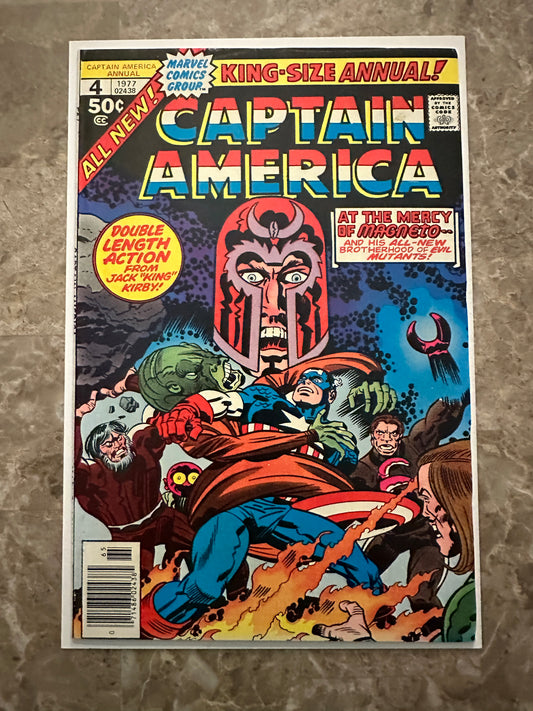 Captain America Annual #4 FN+ 6.5 (1977 Marvel) - Nice copy