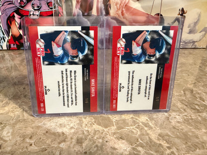 2026 Leaf Pro Set 1990 Pink Prismatic Auto Mike Sirota 2-Card Prospect Lot
