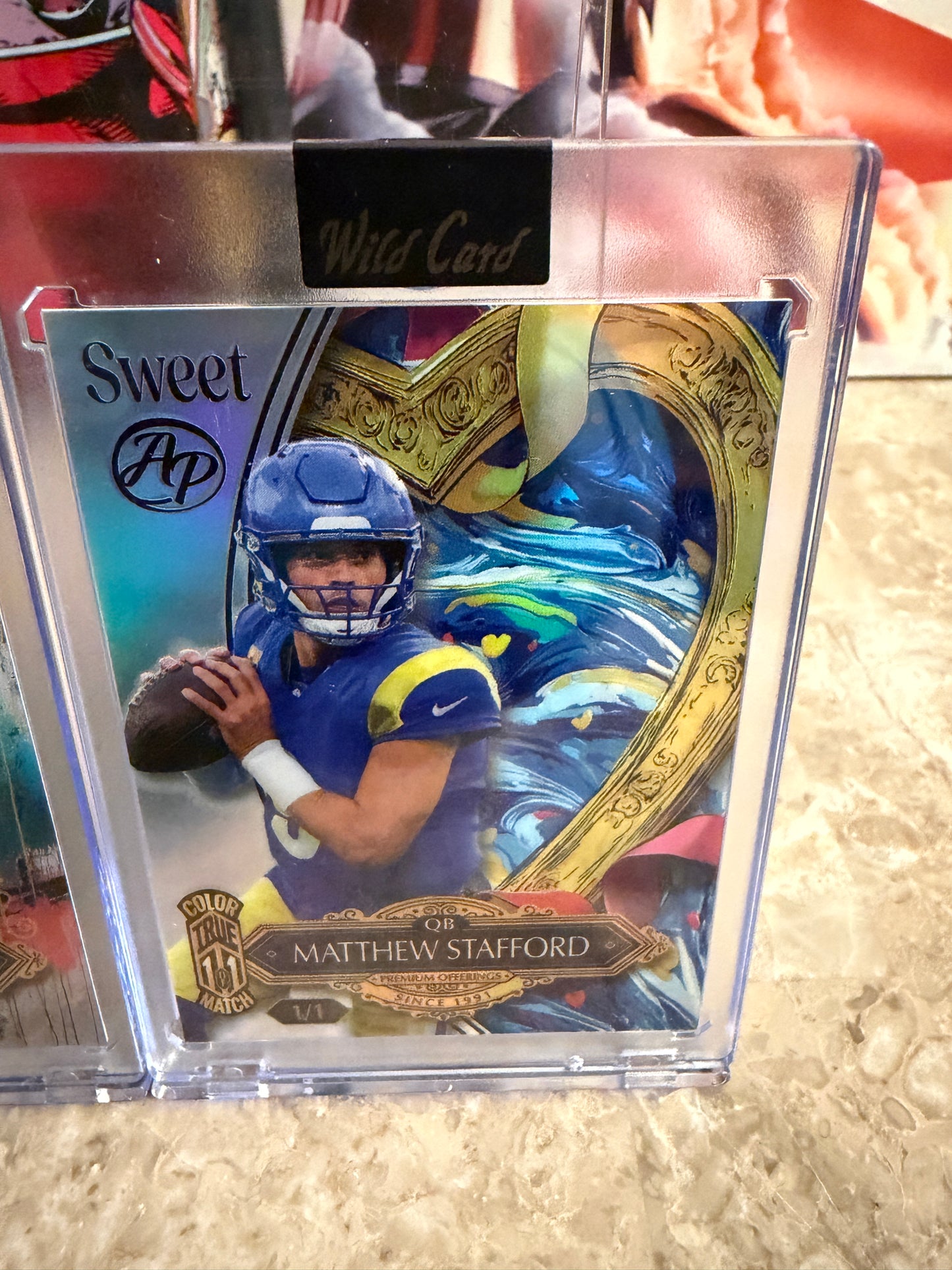 2026 Wild Card Wild Art Lot: Matthew Stafford 1/1 Color Match & Ty Simpson Auto