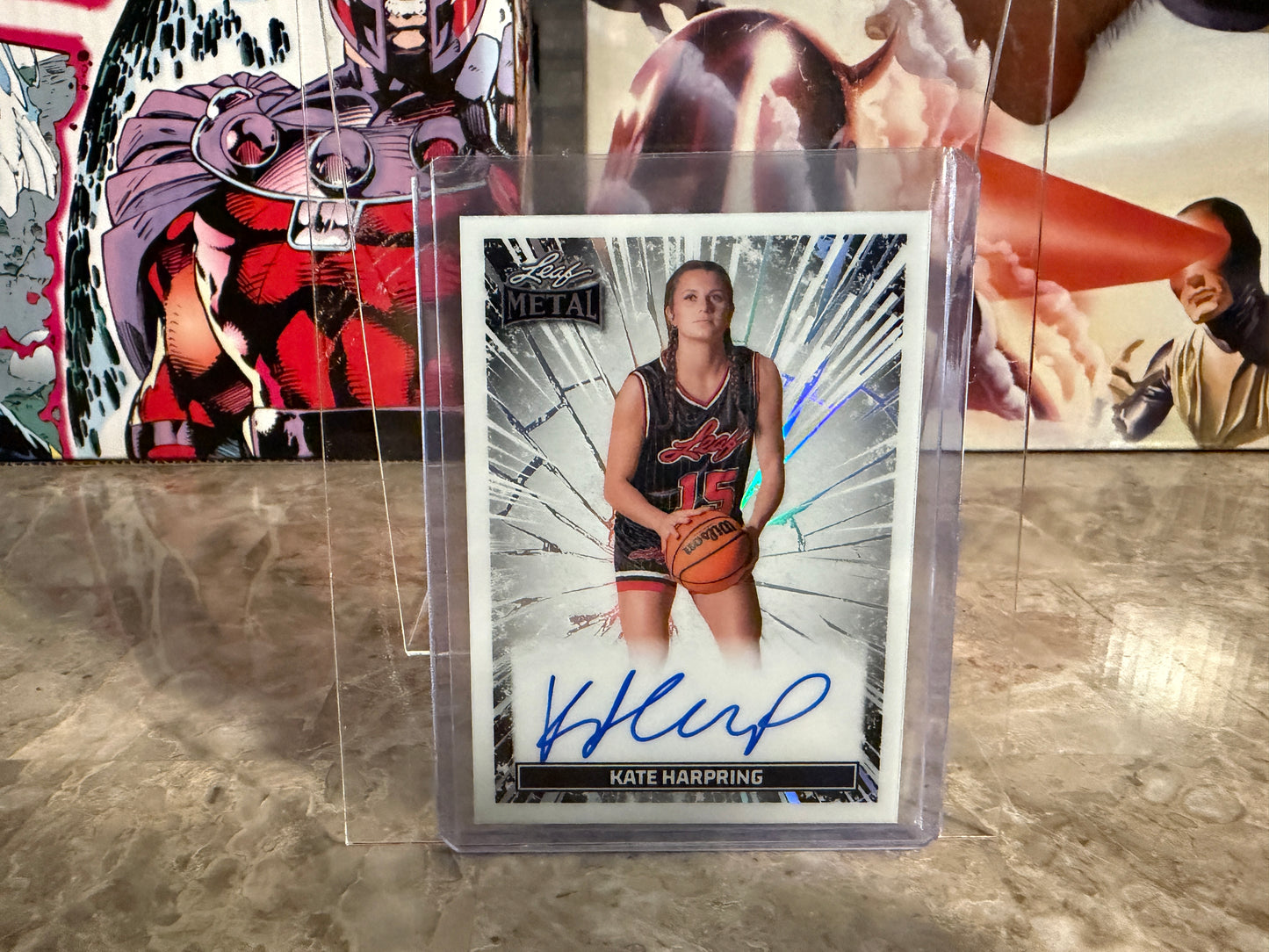 Kate Harpring 2026 Leaf Metal Women of Sport Metal On-Card Auto /25
