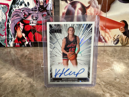 Kate Harpring 2026 Leaf Metal Women of Sport Metal On-Card Auto /25
