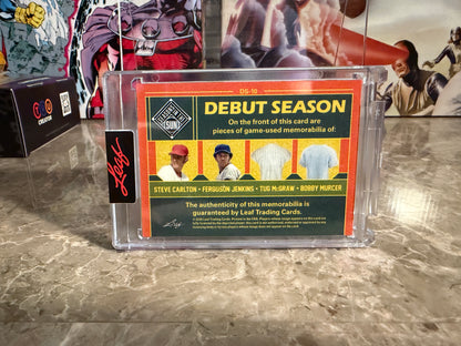 Carlton Jenkins McGraw Murcer 2026 Leaf Seasons In The Sun Debut 4-Patch 1/4