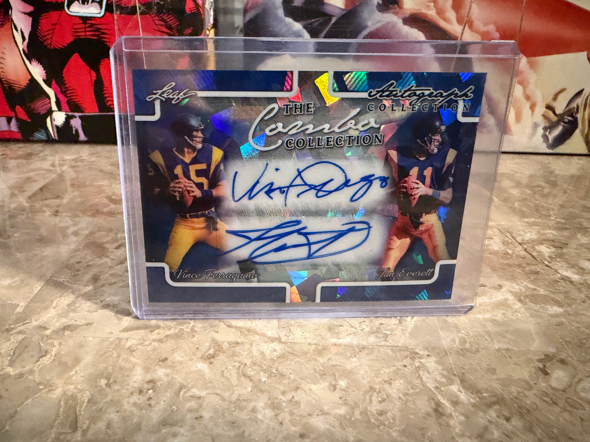 Ferragamo Everett 2026 Leaf Autograph Collection Combo Dual Auto Cracked Ice 1/1