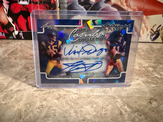 Ferragamo Everett 2026 Leaf Autograph Collection Combo Dual Auto Cracked Ice 1/1