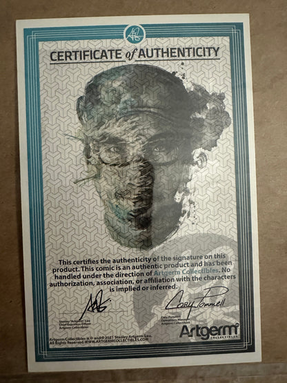 17"x11.5" Metal Sign - Street Fighter 6 #4 - Sign & Sketch Derrick Chew w/ COA