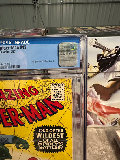 Amazing Spider-Man #45 CGC 9.6 (1966 Marvel) - Brand New Case