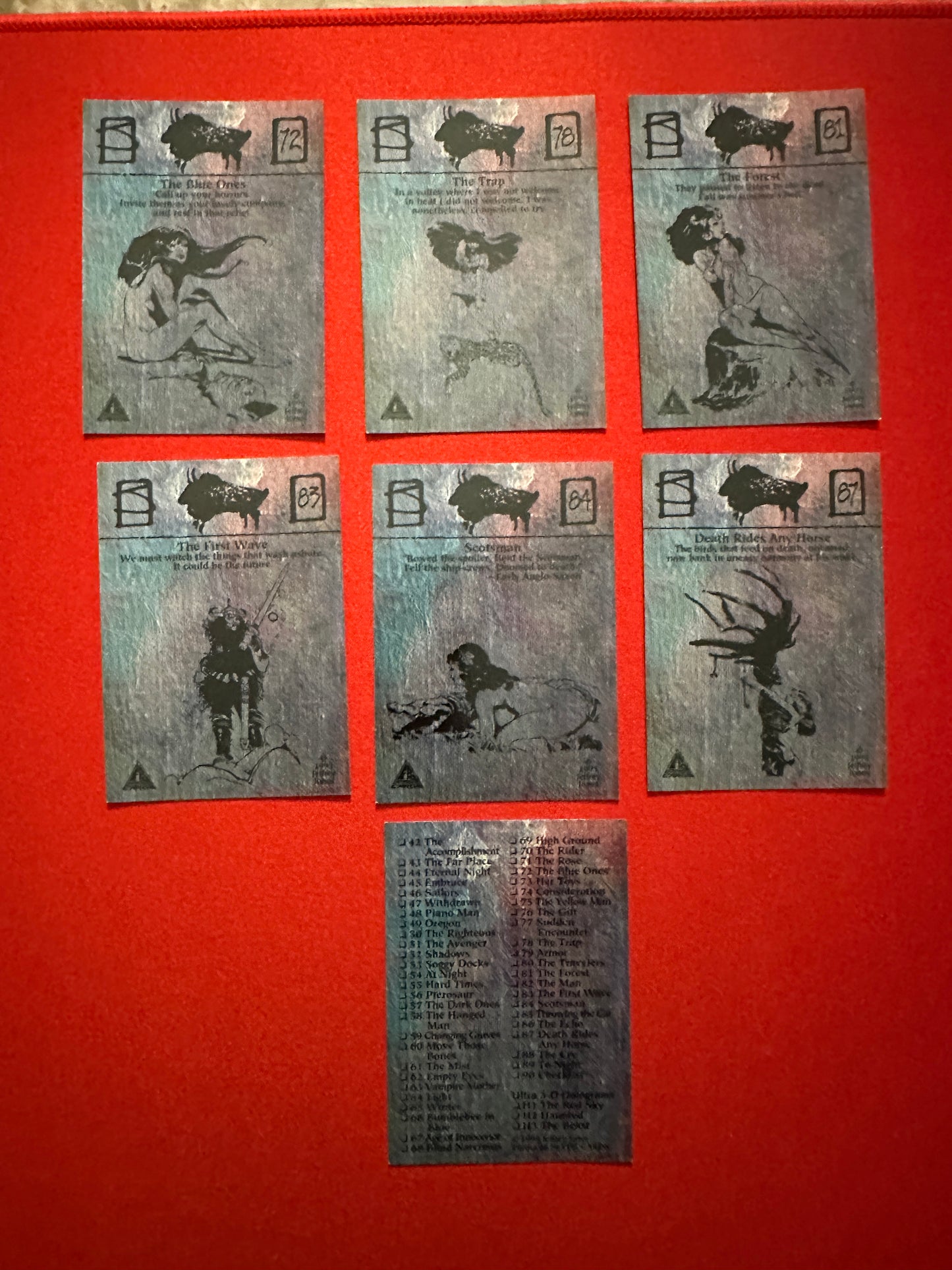 1993 FPG Jeffrey Jones Trading Cards Lot of 65