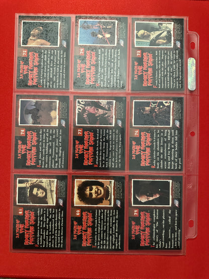 1995 Rocky Horror Picture Show Trading Card Set (90 cards)