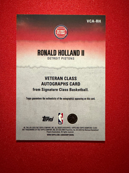 2025-26 Topps Signature Class Ronald Holland II Rookie RC Auto #VCA-RH