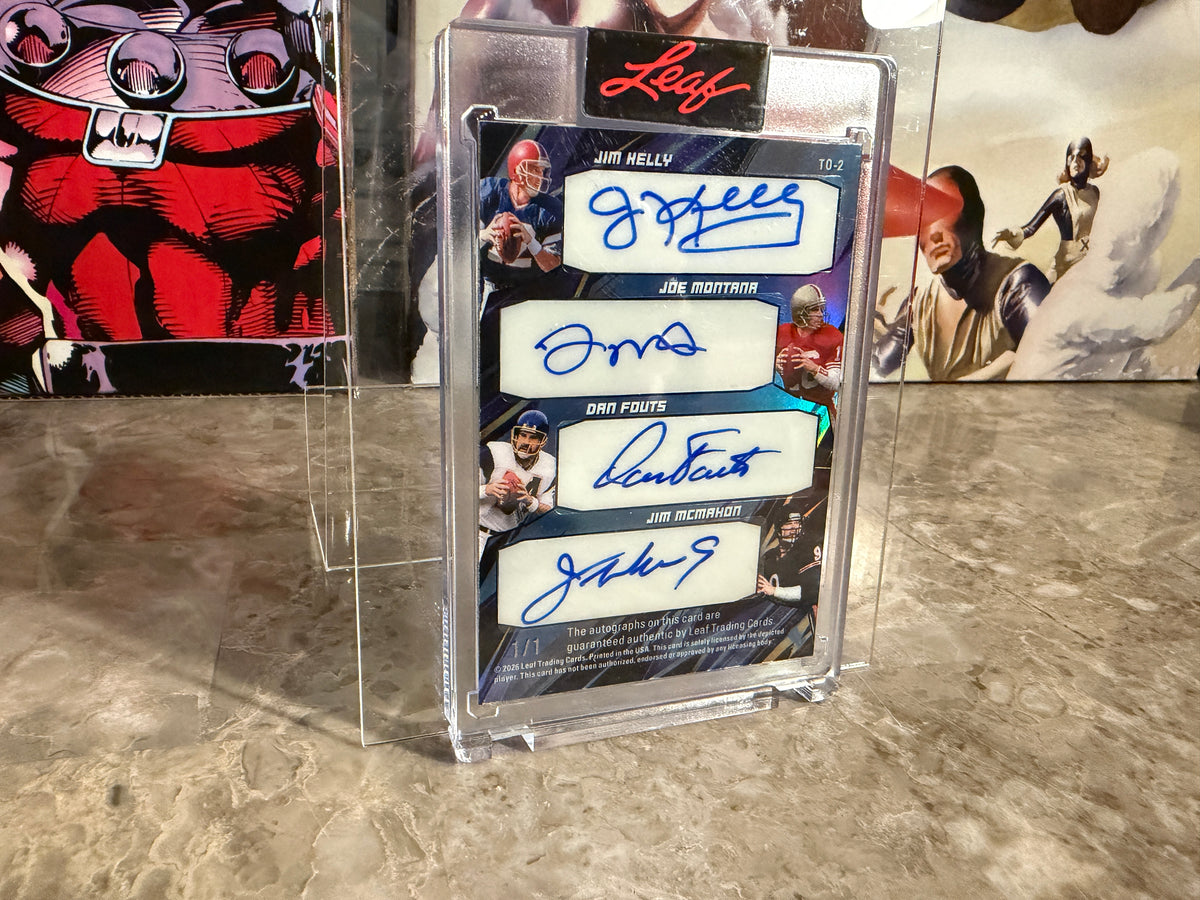 Peyton Manning Brees Favre Montana 2026 Leaf Signature Series The Ocho 8-Auto 1/1