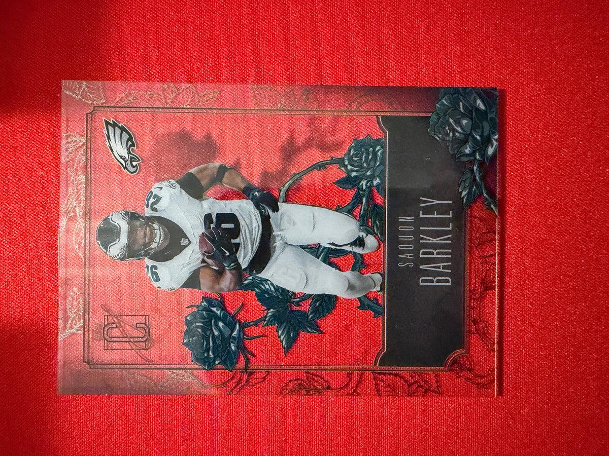 Saquon Barkley 2025 Topps Signature Class Football Roses Clear SSP #Roses-7
