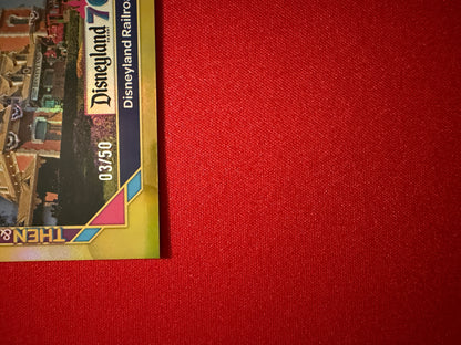 2025 Topps Disneyland Disneyland Railroad Gold /50 #2
