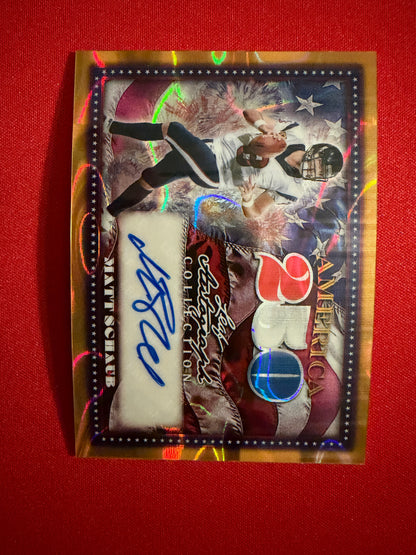 Matt Schaub 2026 Leaf Autograph Collection America 250 Auto Gold Lava 1/1