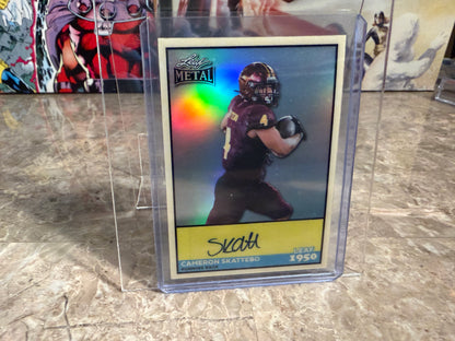2026 Leaf Metal Football Cam Skattebo 1950 Gold Auto 1/1 Lot