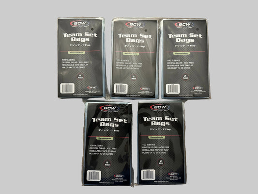 BCW Team Set Bags (5 packs - 100 / pack)