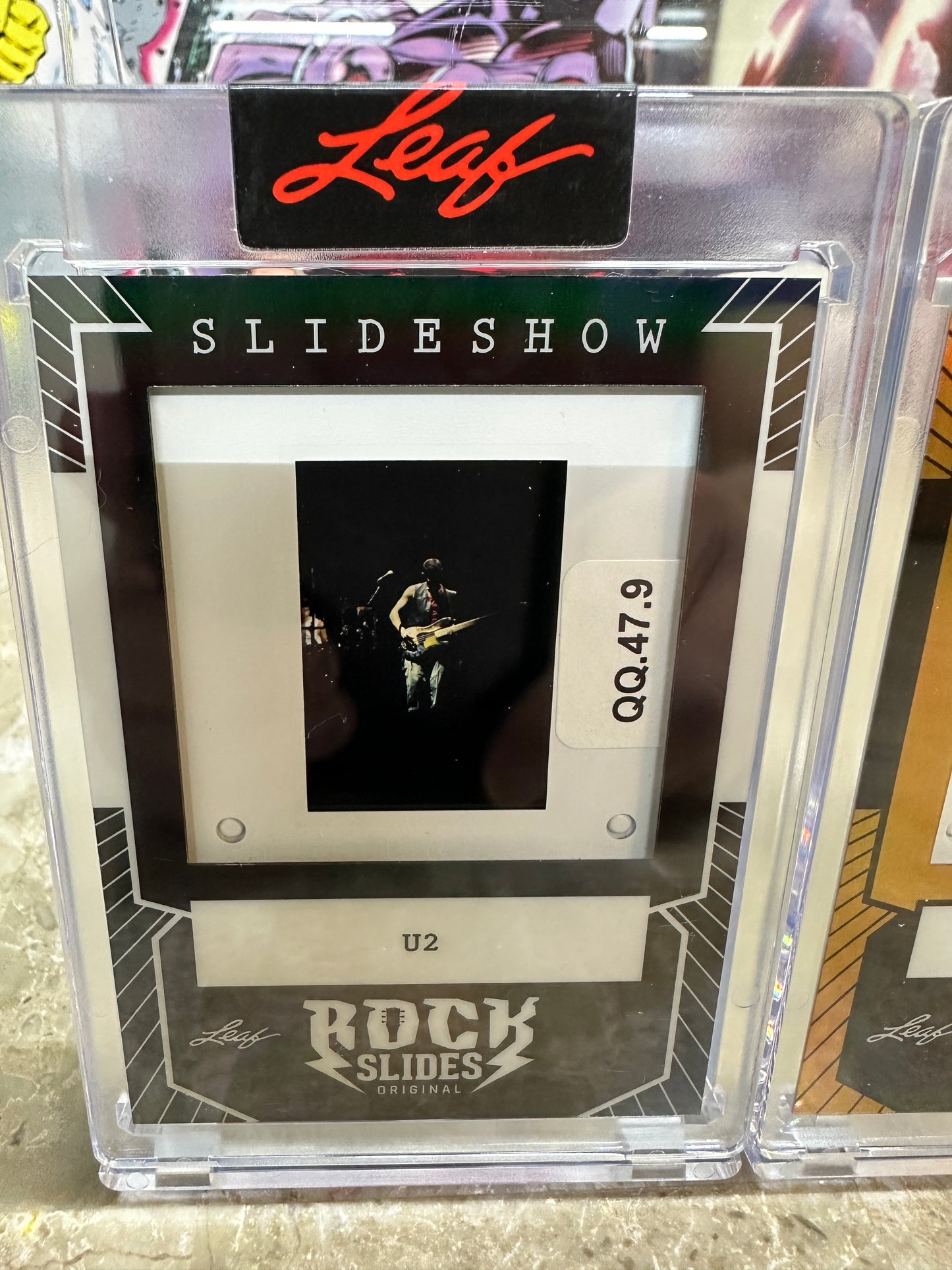 2026 Leaf Slideshow U2 Metal /25 BONO Cowboy Hat + The Edge + Adam Clayton LOT
