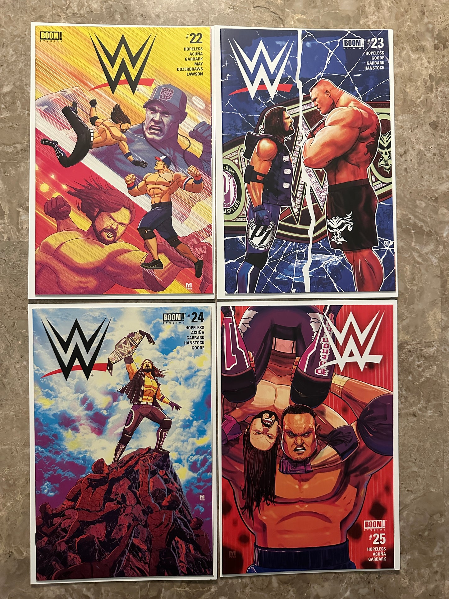 WWE #1-7,9-15,17-25 Near Full Run of 24 Higher Grade (Boom 2019)