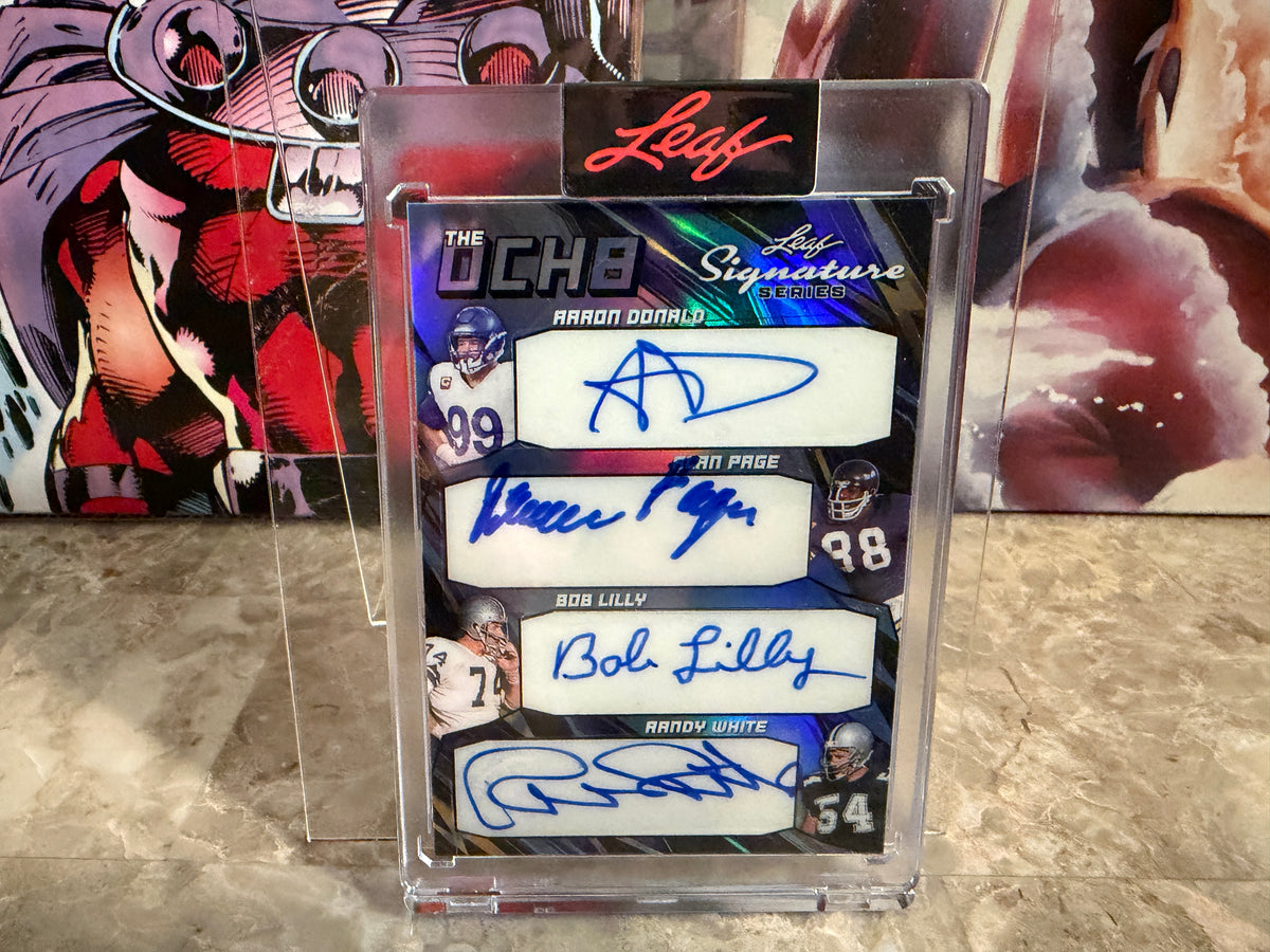 Aaron Donald Sapp Suh Page Lily 2026 Leaf Signature Series Ocho 8-Auto 1/1