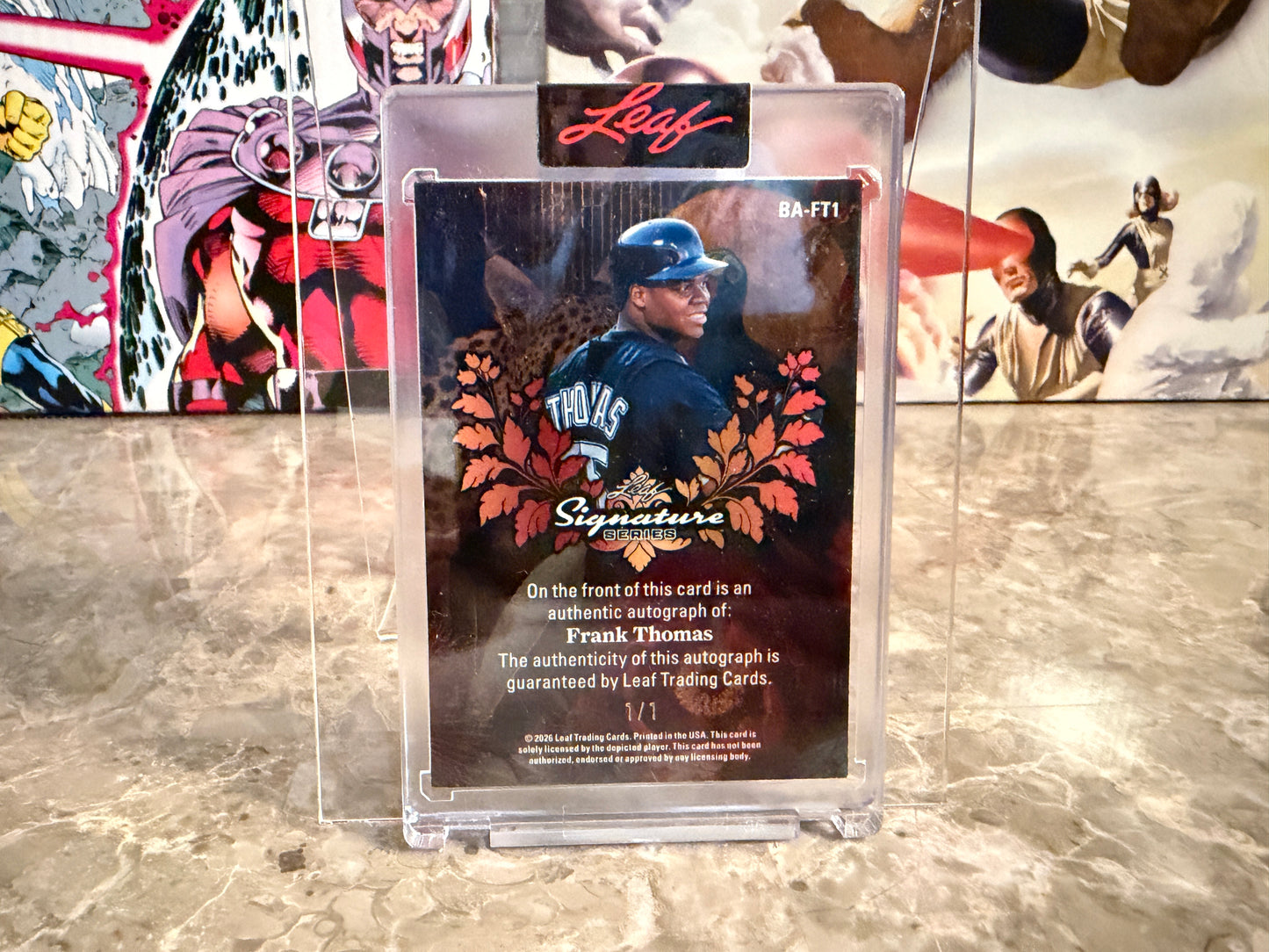 Frank Thomas 2026 Leaf Signature Series Sports Auto Super Gold Prismatic 1/1