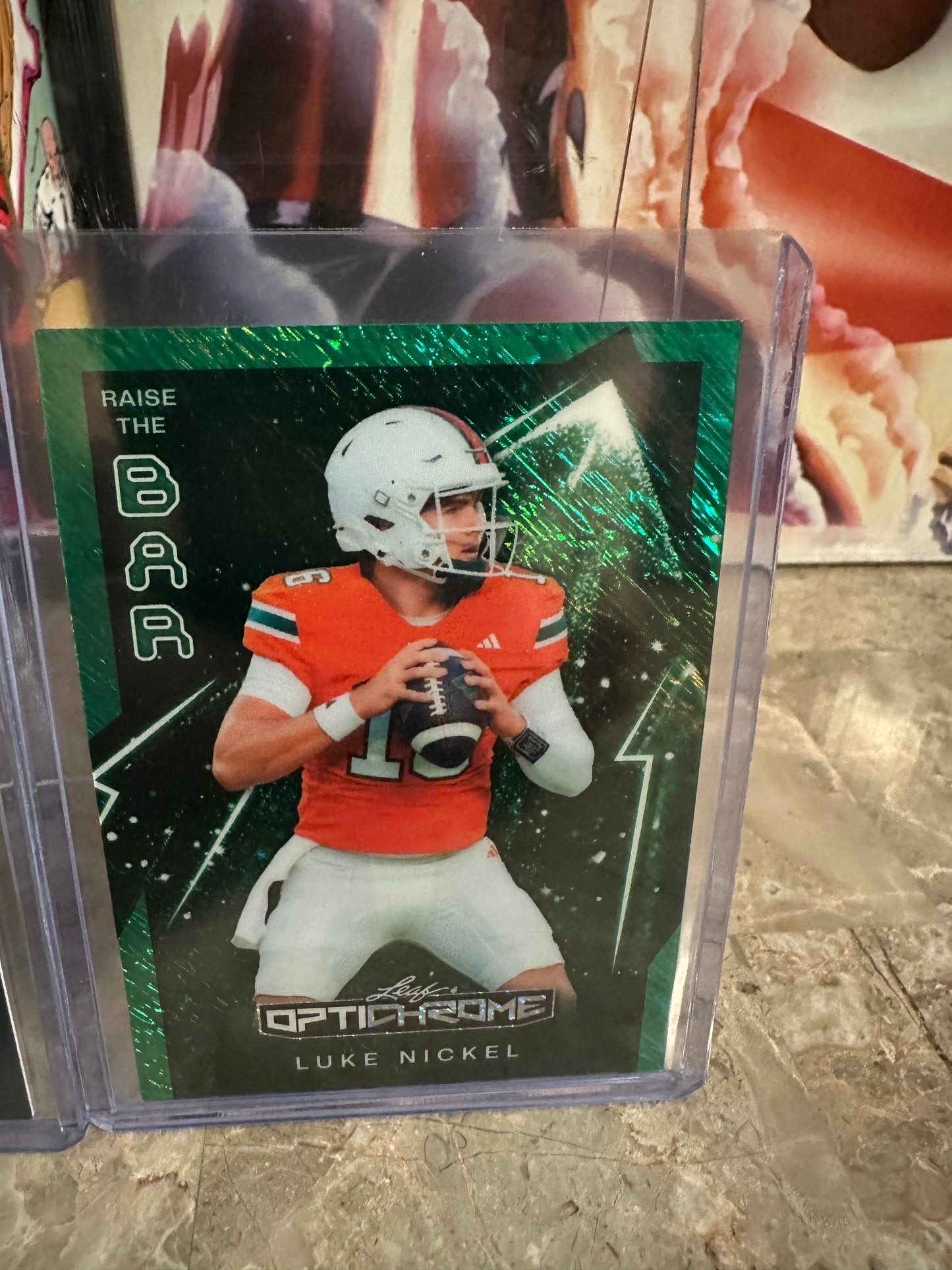 2026 Leaf Optichrome Miami Hurricanes QB Lot DARIAN MENSAH 1/1 & AUTO /8 Nickel