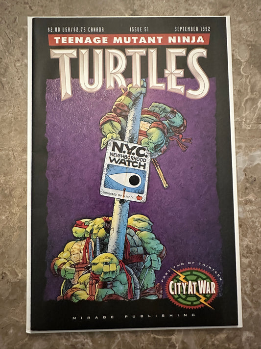 Teenage Mutant Ninja Turtles #51 VF 8.0-8.5 (1992 Mirage)