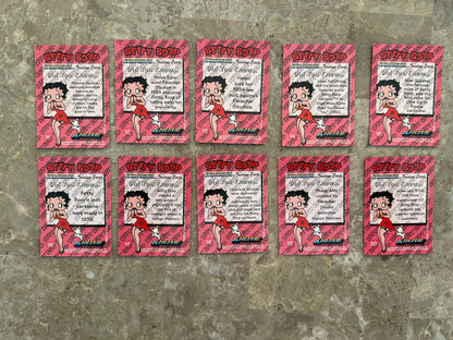 Betty Boop Pinups Complete Card Set + Nostalgia Chrome 1-5/Clear Chrome 1,4