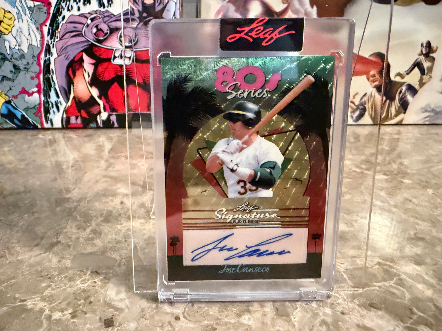 Jose Canseco 2026 Leaf Signature Series Sports 80s Series Auto Super Gold 1/1