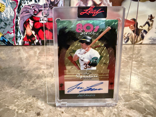 Jose Canseco 2026 Leaf Signature Series Sports 80s Series Auto Super Gold 1/1