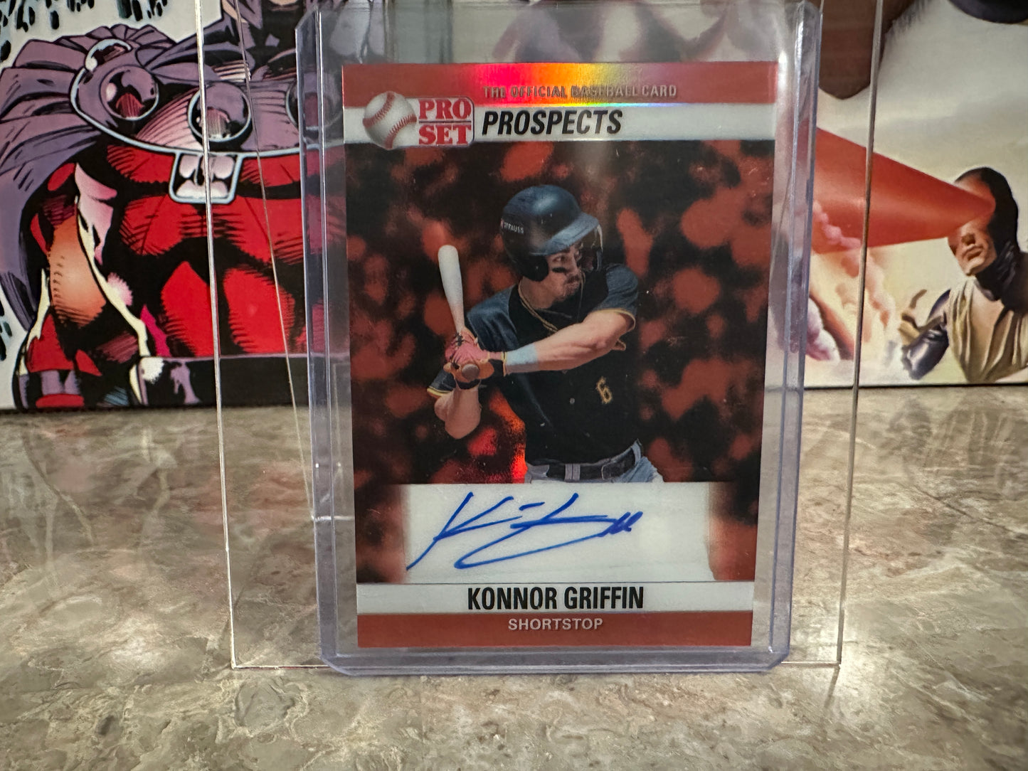2026 Pro Set Metal Konnor Griffin 1990 RETRO AUTO /4 Pirates Rookie 90A-KG1