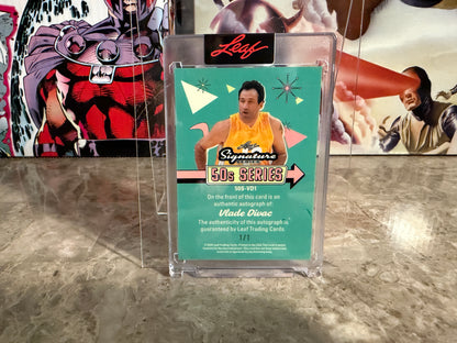 Vlade Divac 2026 Leaf Signature Series 50s Series Auto Red 1/1