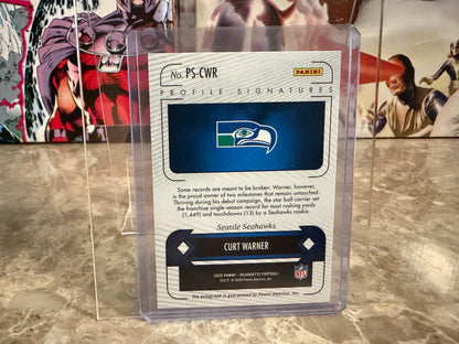 Curt Warner 2025 Panini Silhouette Football Profile Signatures /99