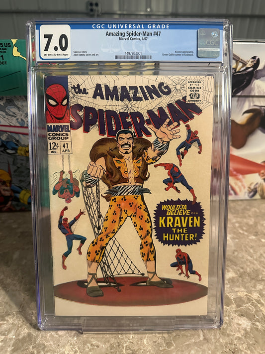 Amazing Spider-Man #47 CGC 7.0 OWTW (1967 Marvel)