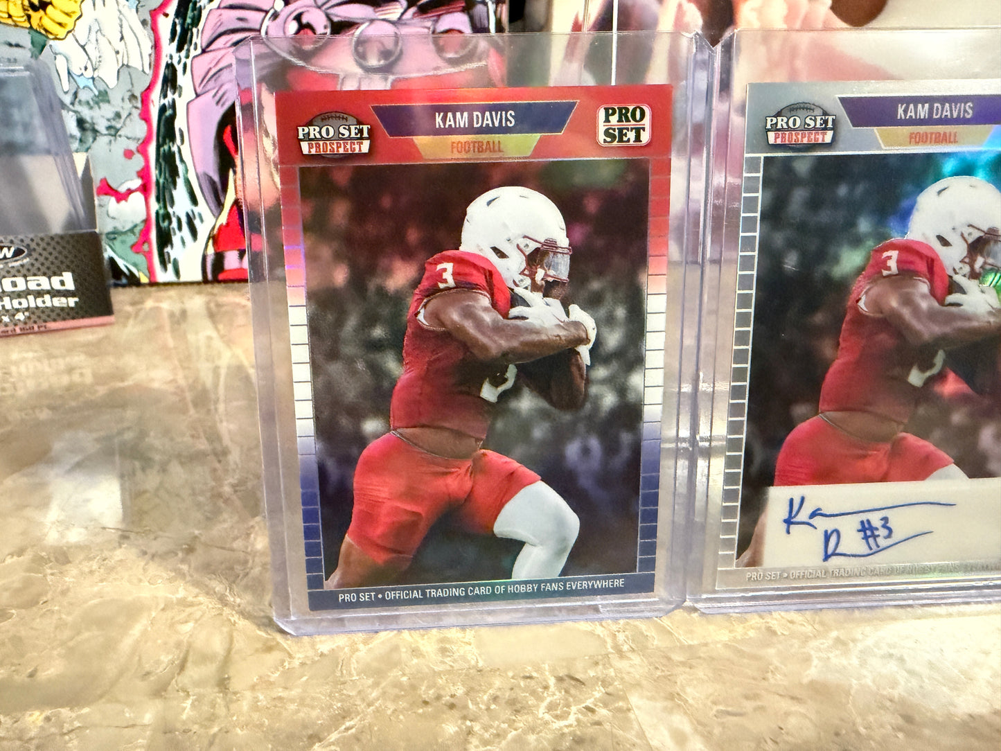 Kam Davis 2026 Leaf Pro Set Metal Football Gold RWB 1989 1990 Auto Lot
