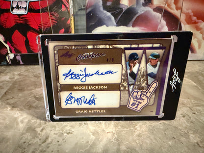Reggie Jackson Craig Nettles 2026 Leaf City of Champions We’re #1 Dual Auto /8