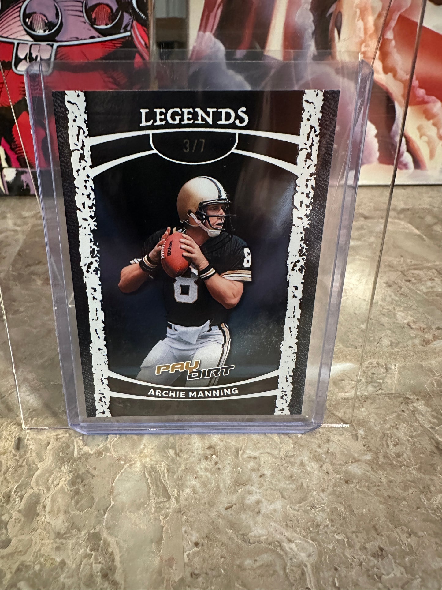 Archie Manning 2026 Leaf Paydirt Football Legends Platinum Parallel /7