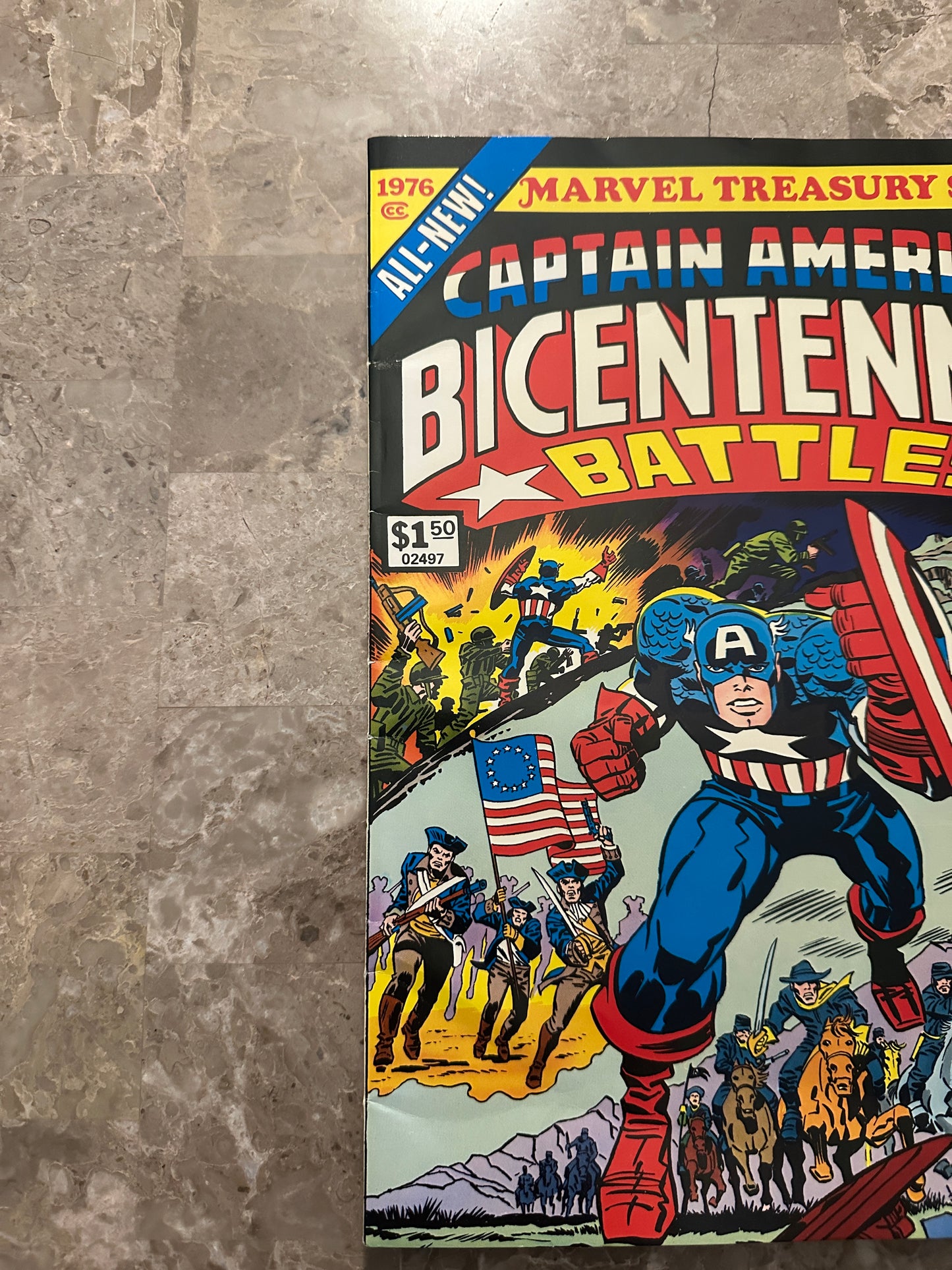 (Copy) Captain America's Bicentennial Battles FN 6.0 (1976 Marvel Treasury) - Unpressed