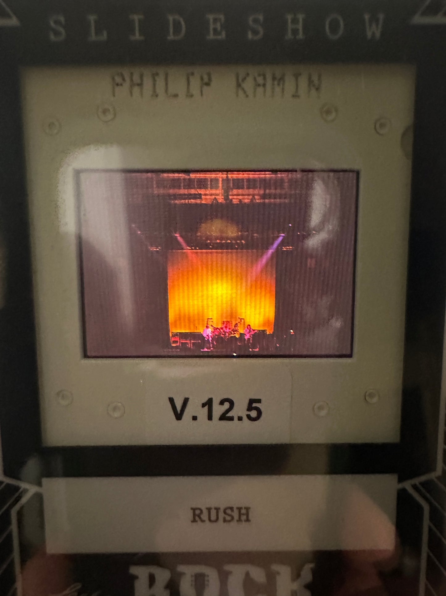 2026 Leaf Slideshow RUSH Neil Peart Behind The Kit + Geddy Lee 3-Slide LOT