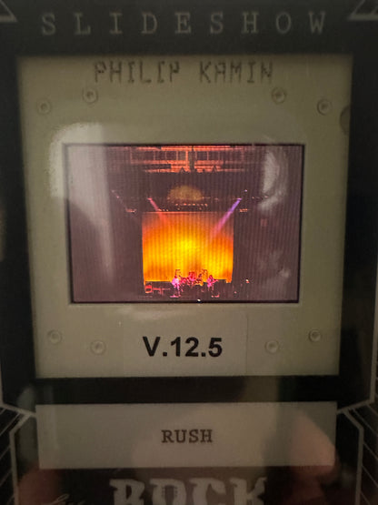 2026 Leaf Slideshow RUSH Neil Peart Behind The Kit + Geddy Lee 3-Slide LOT