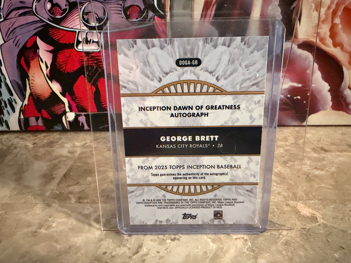 2025 Topps Inception George Brett Dawn of Greatness Auto /49