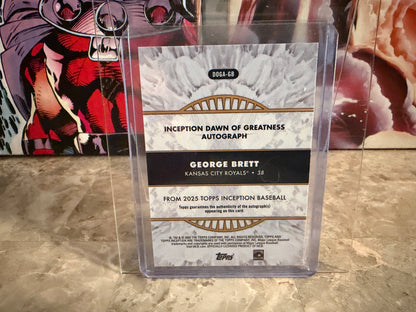 2025 Topps Inception George Brett Dawn of Greatness Auto /49