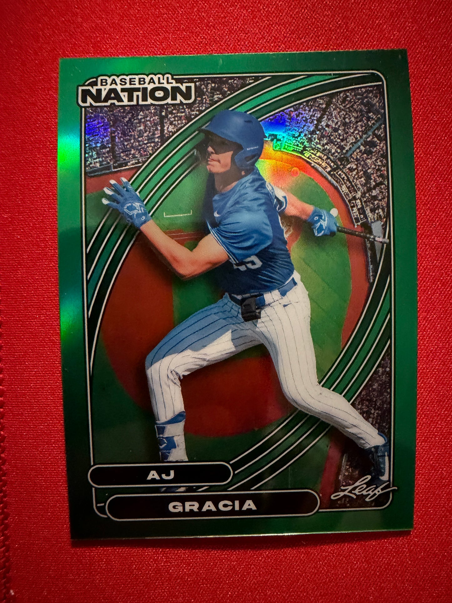 AJ Gracia 2026 Leaf Baseball Nation Base Diamond Studs 3-Card Lot