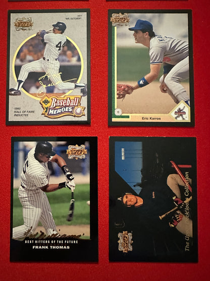 1993 Upper Deck 5TH ANNIVERSARY Complete Insert Set 1-15 - Griffey/Ryan