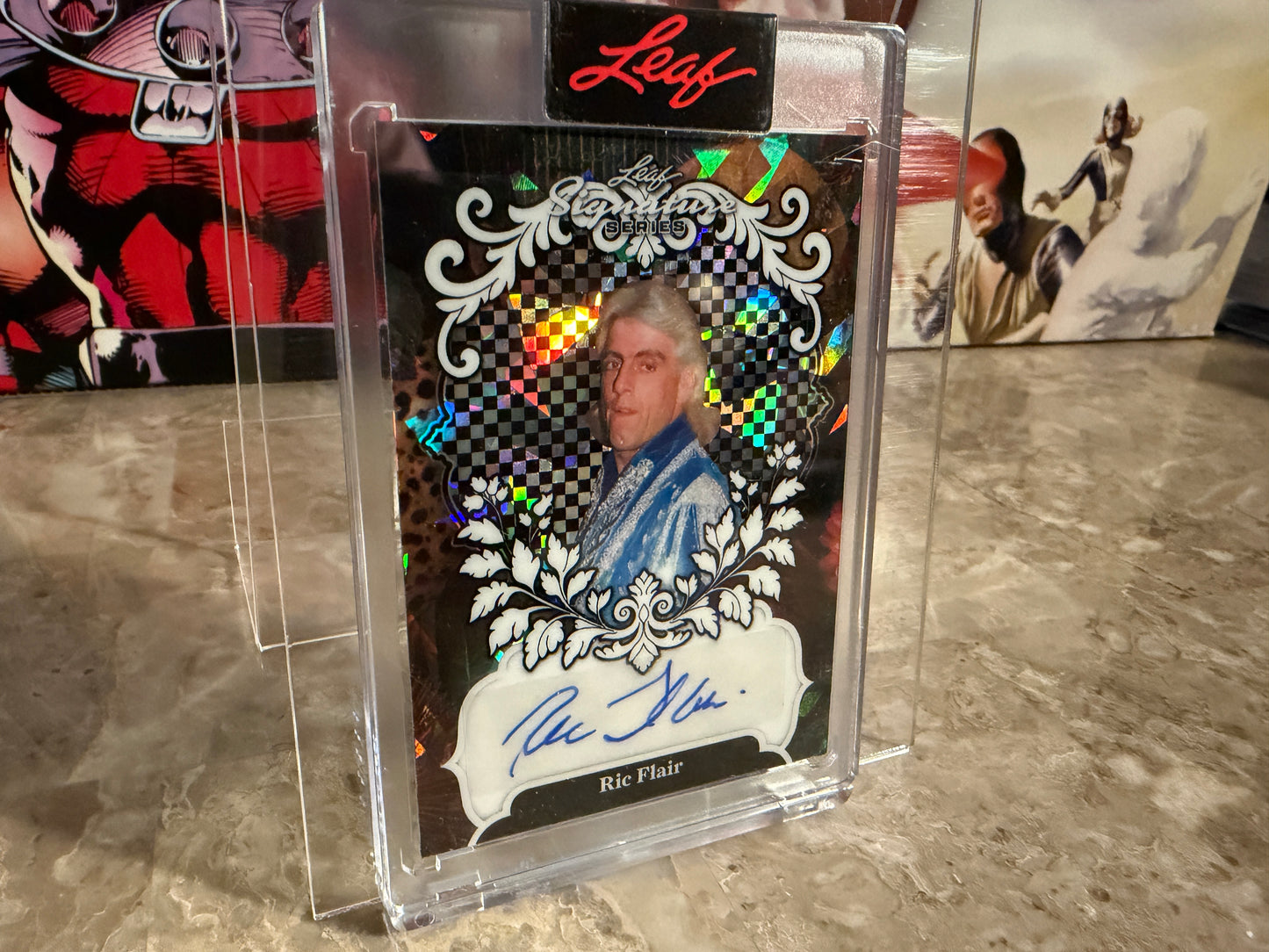 Ric Flair 2026 Leaf Signature Series Base Auto White Crystal 1/1
