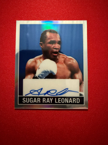 Sugar Ray Leonard 2026 Leaf Metal Ring Kings 1948 Auto Blue 4/5