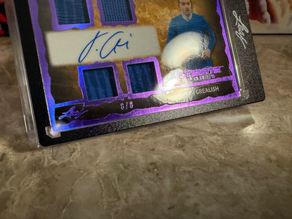 Jack Grealish 2026 Leaf Ultimate Sports Signature Relics Game-Used 8/8 Bookend