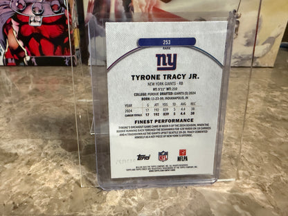 2025 Topps Finest Football Tyrone Tracy Jr. Rare Purple /125 #253
