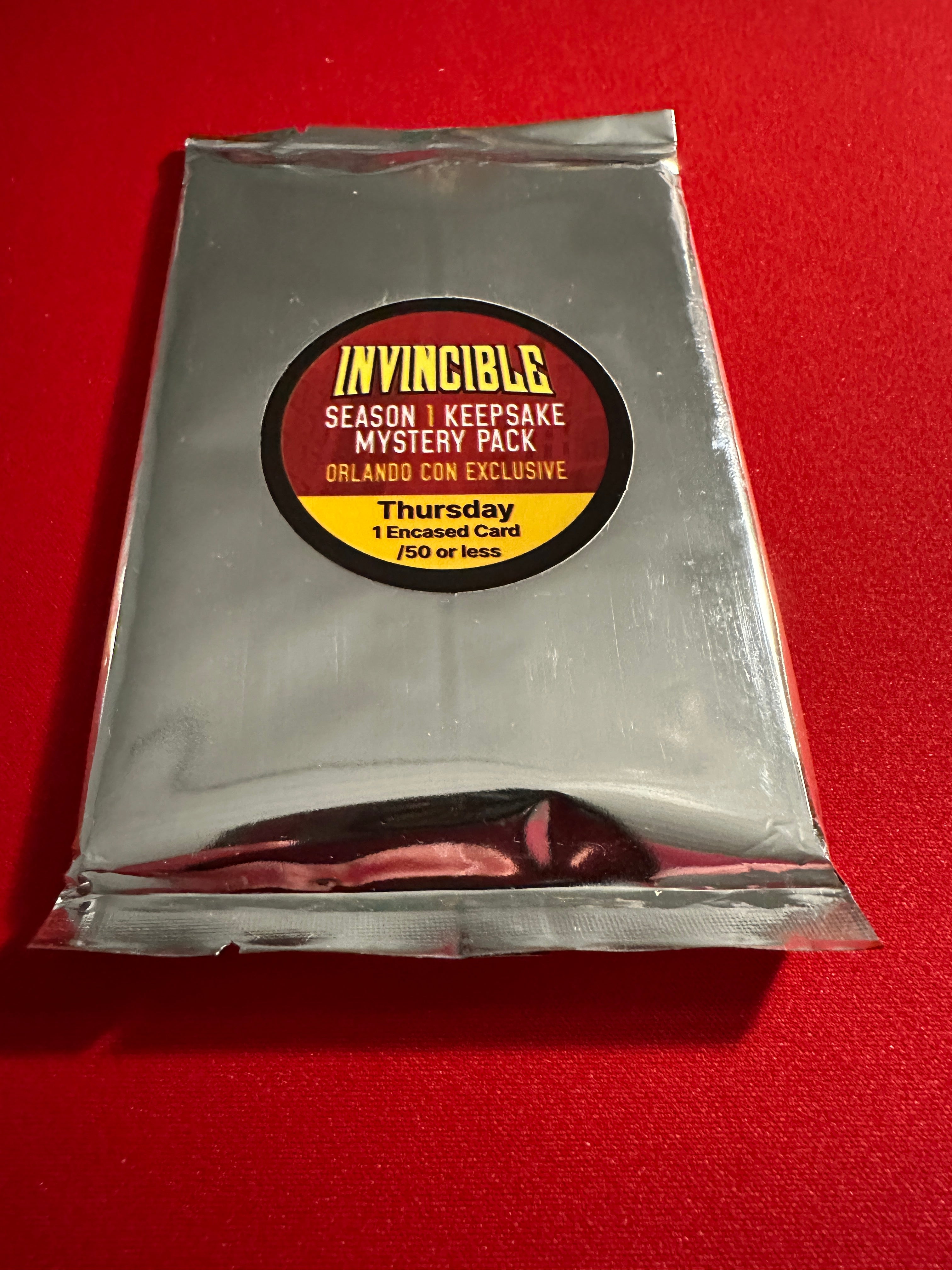 Invincible Season 1 Keepsake Mystery Pack Orlando Con - Thursday (3/19 ...