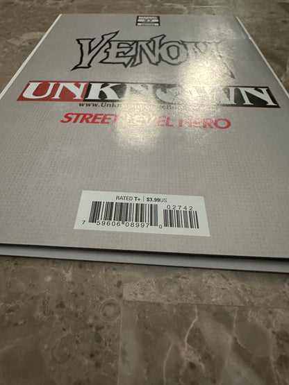 Venom #27 Unknown Comics Sketch Signed Donnie Cates NM+ 9.6 (Marvel 2020)