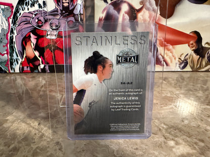 Jenica Lewis 2026 Leaf Metal Women Of Sport Stainless Auto Silver 1/1